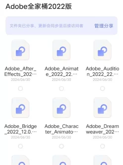 adobe公司大部分软件（ps，pr，和其他的）2022版