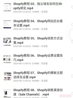 Shopify教学视频，手把手教你shopify建站